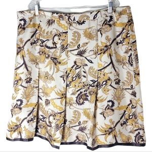 Old Navy plus size pleated silk paisley print skirt size 20